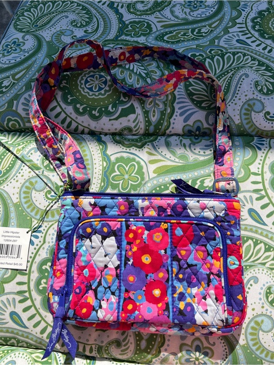 Vera Bradley Handbags - Vera Bradley Little Hipster Impressionista Floral Crossbody Bag